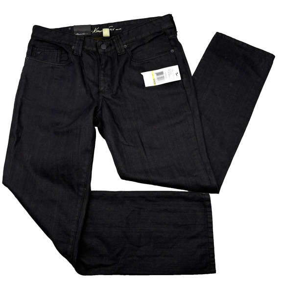 NWT Kenneth Cole Slim Fit Biker Wash Tapered Leg Low Rise Denim Jeans 33x30 - Picture 1 of 13